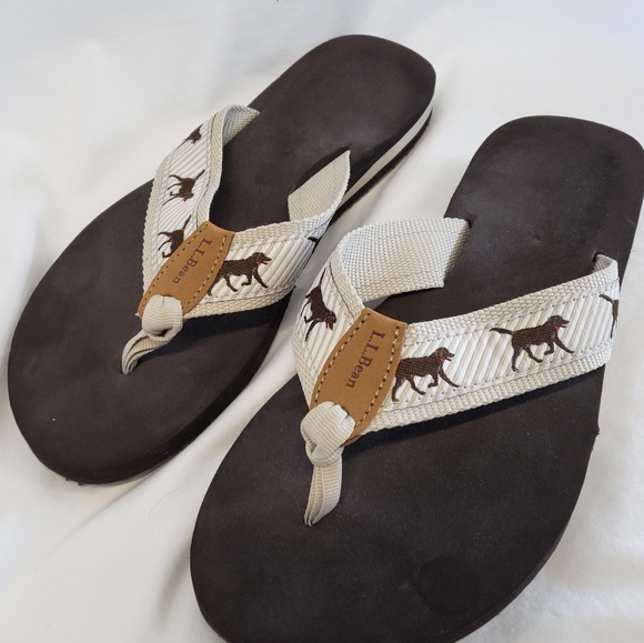 ll bean dog flip flops
